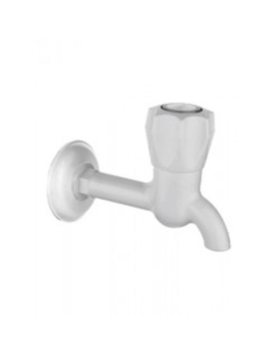 Glimpse Ptmt Bib Cock Long Body With Wall Flange SL-2804