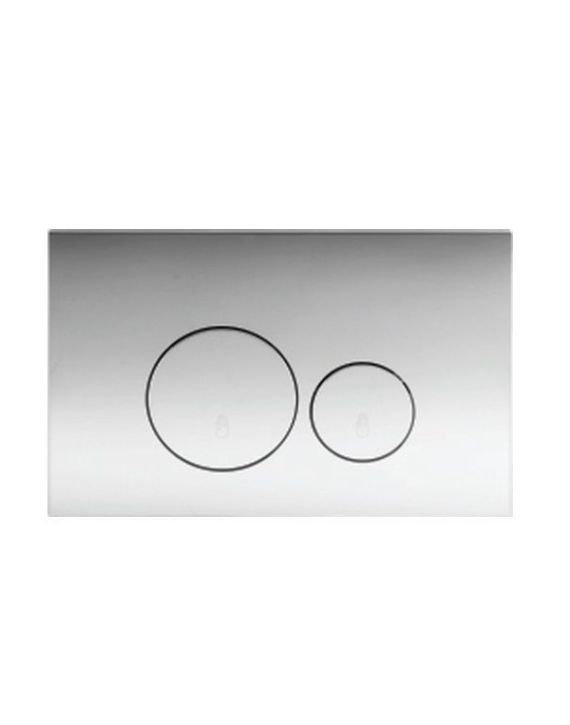 Somany Round Flush Plate 240x160mm 17118001140101-Chrome Shine