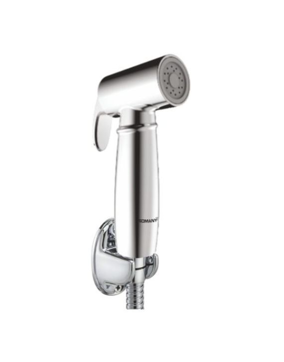 Somany Chrome Finish ABS Square Health Faucet with Tube & Hook 272150680061