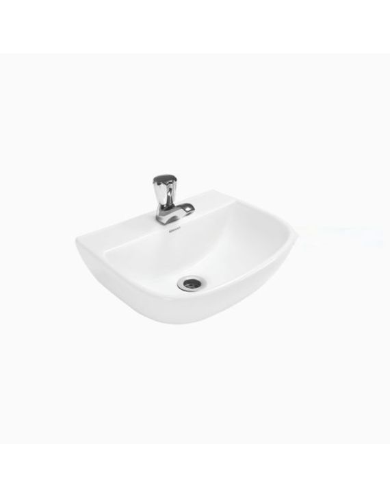 Somany Elan 410x325x150mm Wall Hung Basin - White