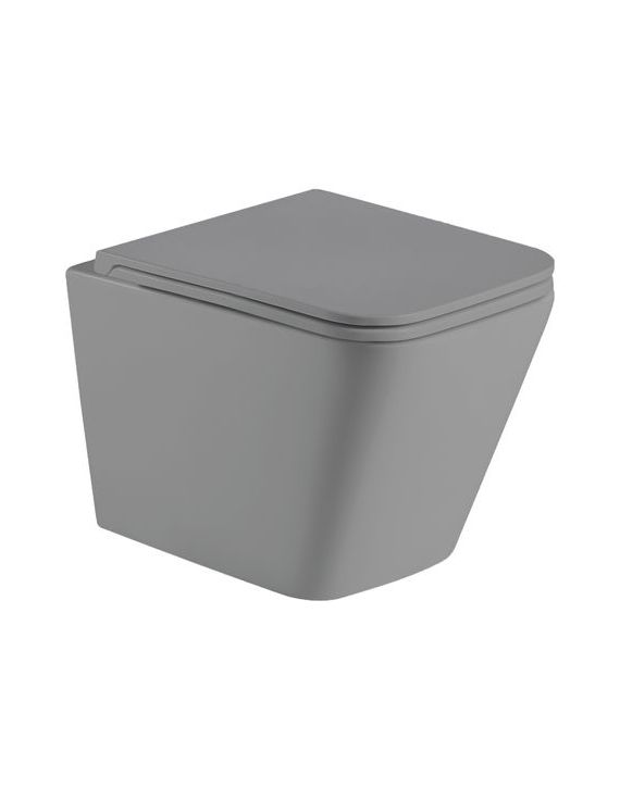 Somany French Collcetion Jazz Plus 340x490x350mm Matt Grey Closet with Blind Installation UF Ezee Close Seat Cover Somany-Jazz-Plus-340x490x350-MG