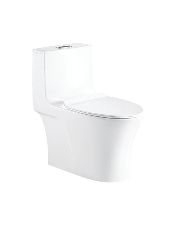 Somany Signature Collection Swiss 380x720x705mm S Trap White One Piece Closet with Ezee Close Slim UF Seat Cover Somany-Swiss-380x720x705-S-300