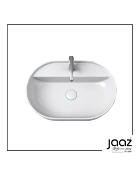 Jaaz Indigo 550x370x150mm White Table Top Basin  