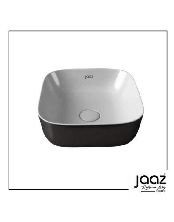 Jaaz Merlin 390x390mm Black & White Table Top Basin 
