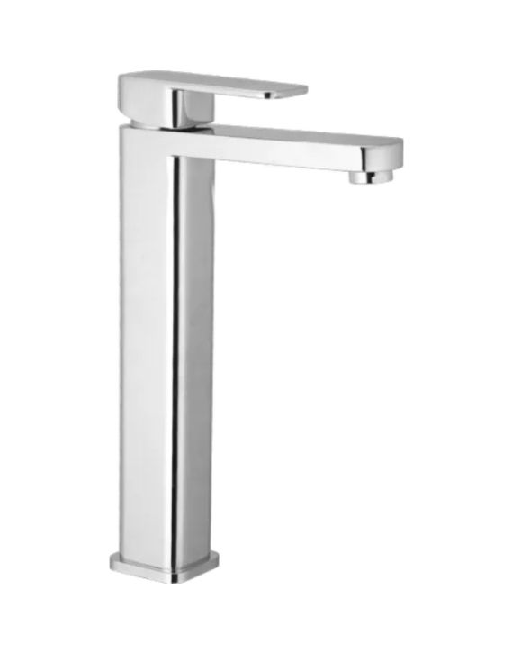 Vaalve Nevassa Single Lever Basin Mixer Long Body With Out Pop-Up With Braided Hoses - 912921