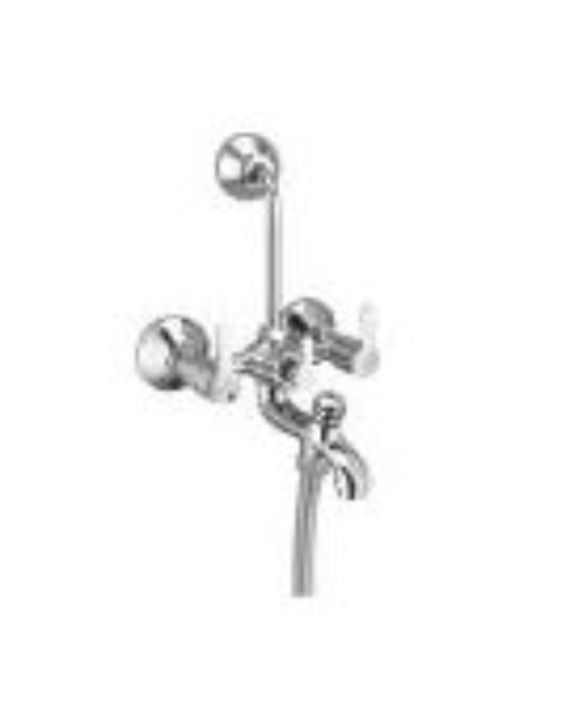 Vaalve Marissa Wall Mixer 3 In 1 With Provision For Telephonic Shower & O/H Shower With 115mm Long Bend Pipe - 918932